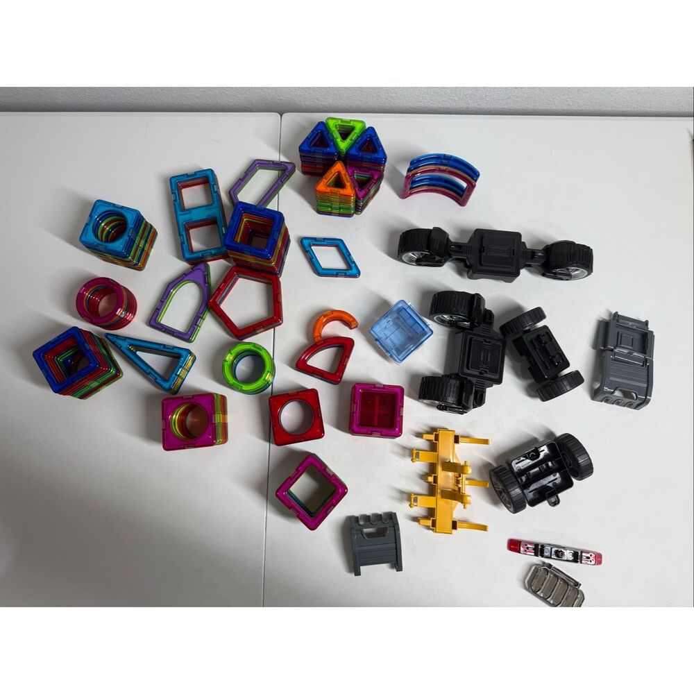 Minifig Magformers Amazing Construction Worker And FIREMAN Replacement 176 Pcs